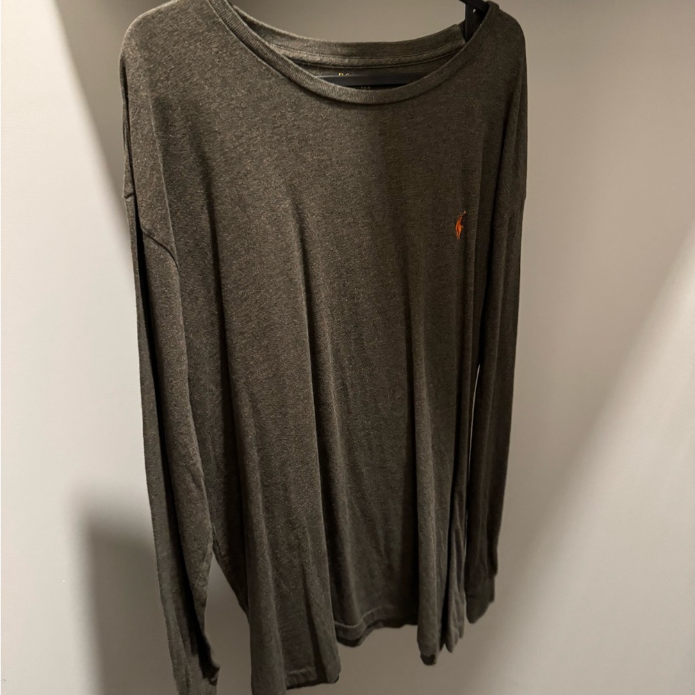 Men's Olive Green Long Sleeve Shirt